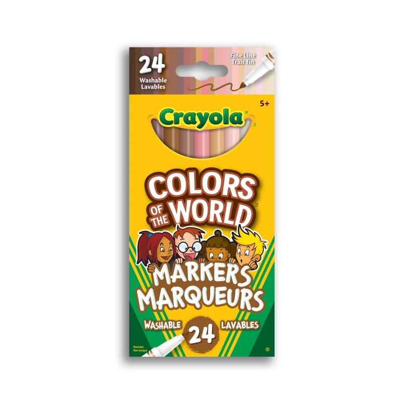 Marqueurs lavables couleurs du monde (24)