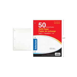 Feuilles quadrillés 4 carrés au pouce (50f)