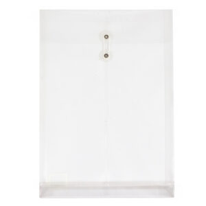 geocan enveloppe de plastique verticale translucide clair