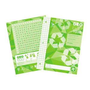 GRAND CAHIER D'EXERCICES GEOECO #103B Quadrillé 1cm (8 1/2x11)