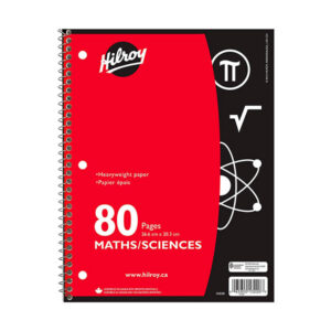 CAHIER MATHS/SCIENCES 80 pages - DISCONTINUÉ