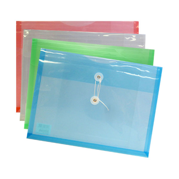 ENVELOPPE PLASTIQUE FERMETURE À CORDE