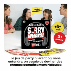 Jeu Sorry What?! - Édition Québec